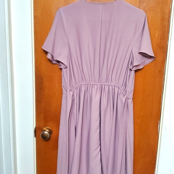 Gilli mauve tie back dress - Picture 3 of 4